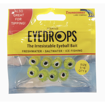 Thundermist Eye Drops 1/4" Chartreuse 8-pk