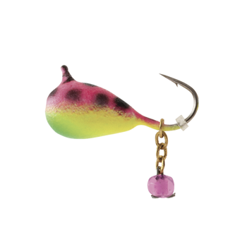 Clam Dingle Drop Jig 1/16oz Chart/Pink Glow