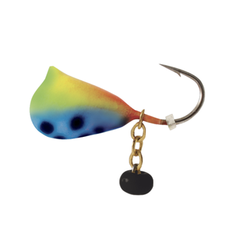 Clam Dingle Drop Jig 1/16oz Chart/Blue Glow