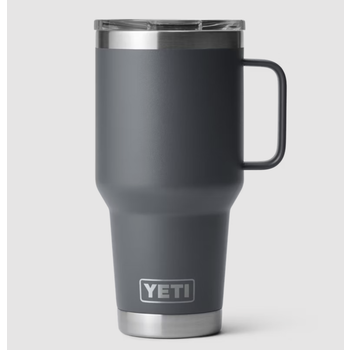 Yeti Rambler 887mL Travel Mug w/Stronghold Lid. Charcoal