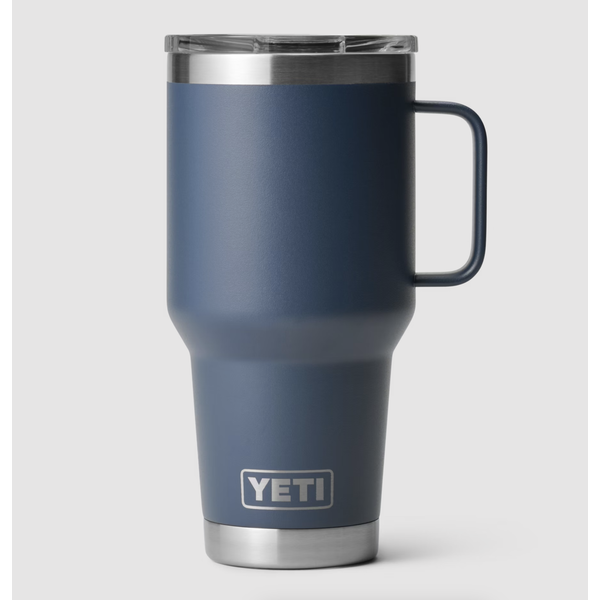 Yeti Rambler 887mL Travel Mug w/Stronghold Lid. Navy