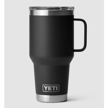 Yeti Rambler 887mL Travel Mug w/Stronghold Lid. Black