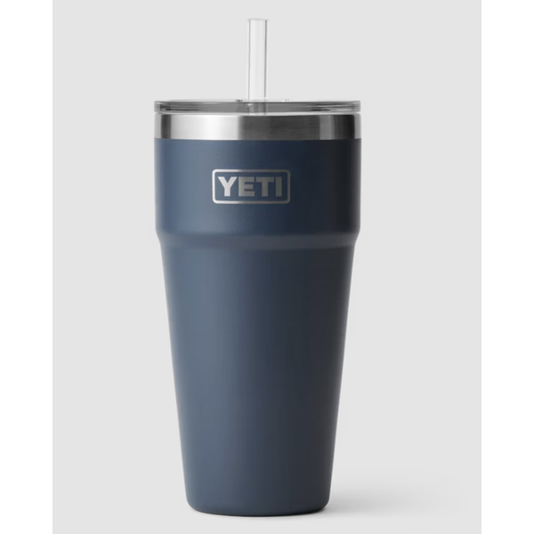 Yeti Rambler 769mL Stackable Pint w/Straw Lid. Navy