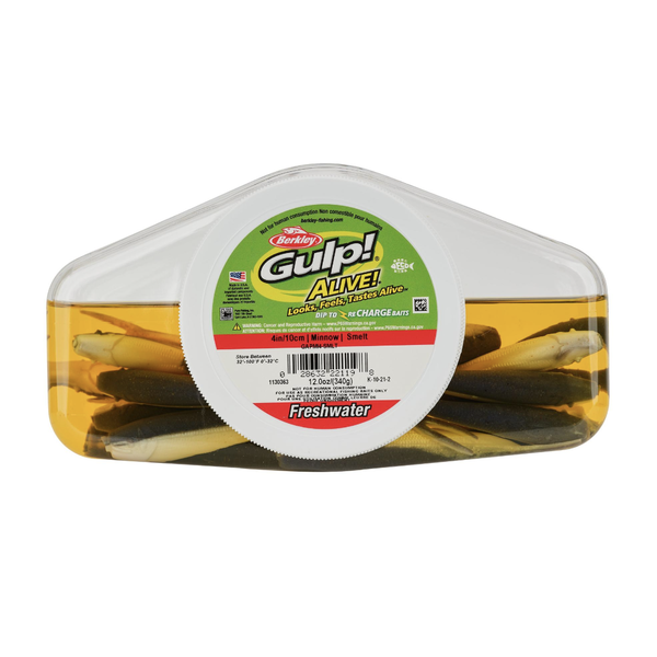 Gulp Alive Minnow 4" Smelt 12oz