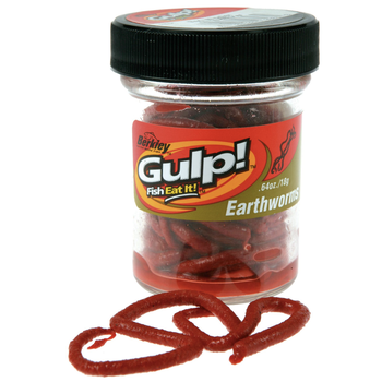 Gulp Earthworm 4" 1.1oz Red Wiggler