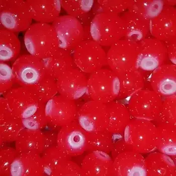 Creek Candy Beads 6mm Natural Red  #168