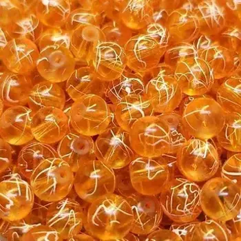 Creek Candy Beads 10mm Electric Orange # 147