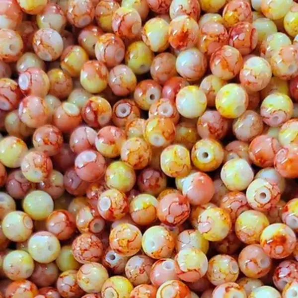 Creek Candy Beads 8mm Toxic Bacon & Eggs # 283