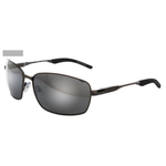 SpiderWire Waylay Polarized Sunglasses, Titanium/Smoke/Silver Mirror