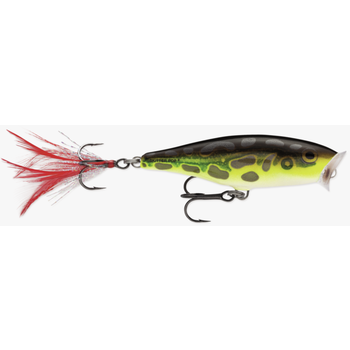 Rapala Skitter Pop. Lime Frog 09 3-1/2"