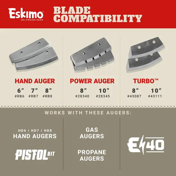 Eskimo 8" Turbo Auger Blades