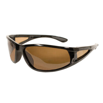 Berkley BER003 Polarized Sunglasses, Gloss Black/Smoke/Blue Mirror