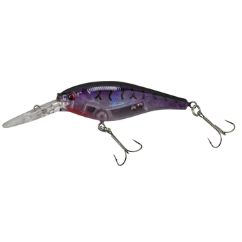 Berkley Flicker Shad. 2" 1/5oz Flashy Purple Tiger
