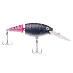 Berkley Flicker Shad Jointed 2" Firetail MF Black Cougar 5-7’ Dive