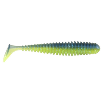 PowerBait Power Swimmer 4.3" Electric Blue Chartreuse 6-pk