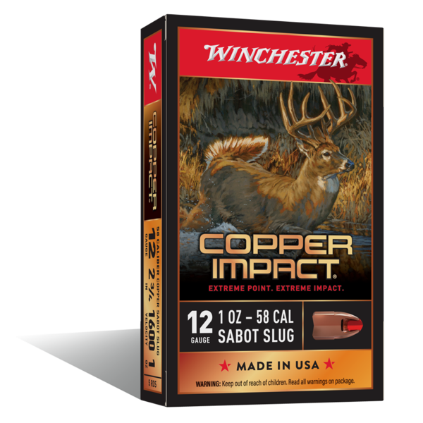 Winchester Deer Season XP Copper Impact 12 Gauge Shotshell 5 Rounds 2 3/4" Sabot Slug 1 Ounce