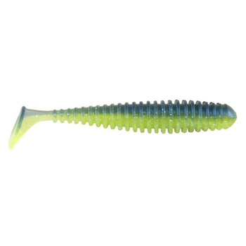 PowerBait Power Swimmer 3.8" Electric Blue Chartreuse 6-pk