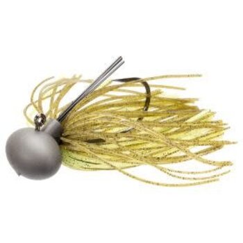 Keitech Tungsten Model II V2 Football Jig 3/8oz Green Pumpkin/Chartreuse