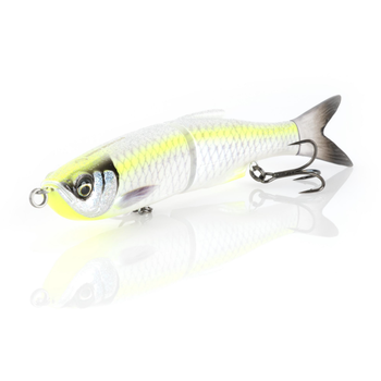 Savage Gear 3D Glide Swimmer 6.5" 1-3/4oz Chartreuse White Slow Sink