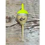 Coolwaters Balsa Wood 2g Fixed Acorn Float Chartreuse