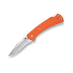 Buck 112 Slim Ranger Select Folding Knife 3" Plain Blade, Orange GFN Handles, Deep Carry Pocket Clip - 12024