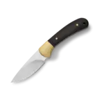 Buck 113 Ranger Skinner Knife Genuine Ebony Handle with Brass Bolster and Lanyard Hole