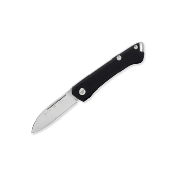 Buck 250 Saunter Drop Point Knife, 2-3/4" Blade Black Canvas Micarta Handle - 13476