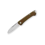 Buck 250 Saunter Drop Point Knife, 2-3/4" Blade Green Canvas Micarta Handle - 13478