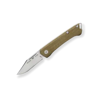 Buck 250 Saunter Clip Pocket Knife, 2-3/8" Blade O.D. Green Canvas Micarta Handle - 13477