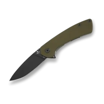 Buck 040 Onset Knife, 3-3/8" S45VN Steel Blade O.D. Green Textured G10 Handle - 13425
