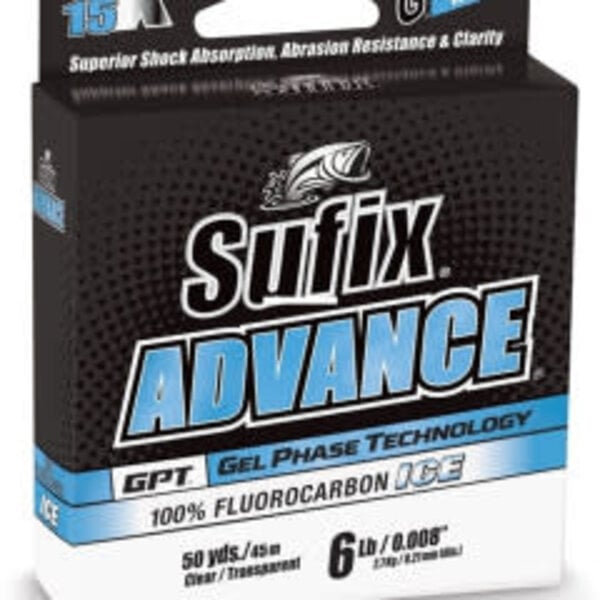 Sufix Advance Ice Fluorocarbon 4lb 50yds (REG $12.99)