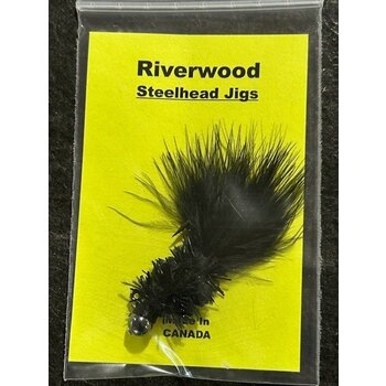 Riverwood Steelhead Jig Soft Chenille Black Medium