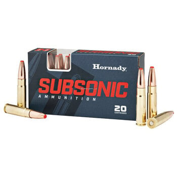 Hornady 80877 Subsonic Rifle 300 Blackout 190 gr SubX SX 20 Per Box