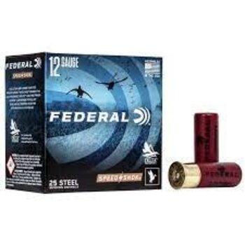 Federal SpeedShok 12ga 2 3/4" #4 Steel Shot 1 1/8oz, 1500FPS.