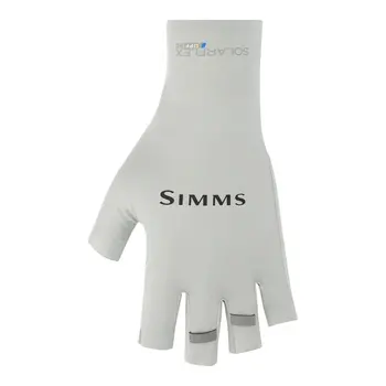Simms Solarflex Half-Finger Sunglove Sterling