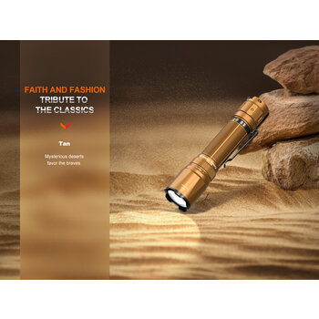 Fenix TK20R UE Rechargeable Tactical Flashlight Tan