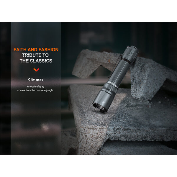 Fenix TK20R UE Rechargeable Tactical Flashlight City Gray