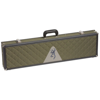 Browning Encino II Fitted Luggage Case Fits Takedown Shotgun With Up to 34" Barrel Wood/Cotton Canvas Military Green