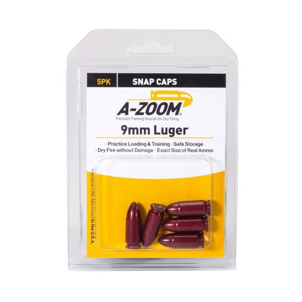 A-Zoom Snap Caps 9mm Luger 5/Pk