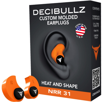 Decibullz Custom Molded Earplugs, Black