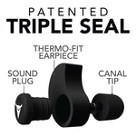 Decibullz Custom Molded Earplugs, Black