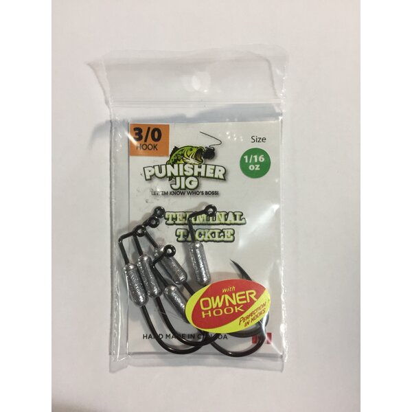 Punisher Jigs Punisher Inner Tubehead 1/16oz 3/0 Owner Hook
