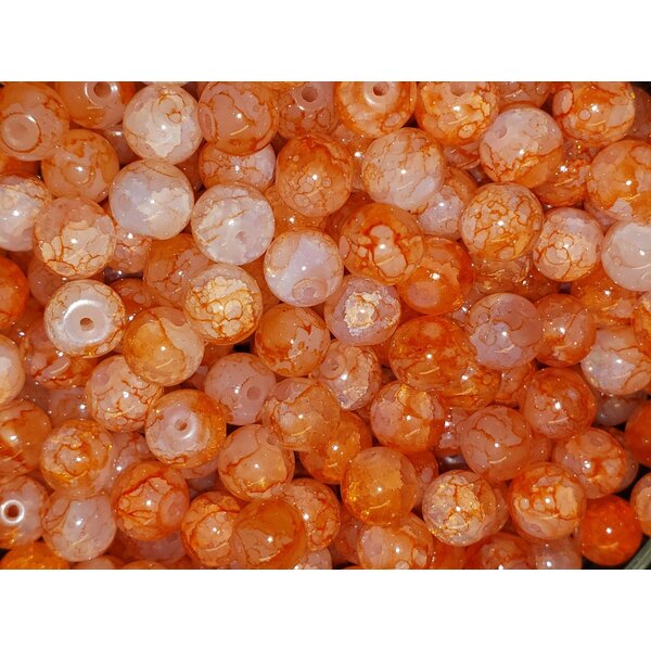 Creek Candy Creek Candy Beads 6mm Orange Creamsicle #261