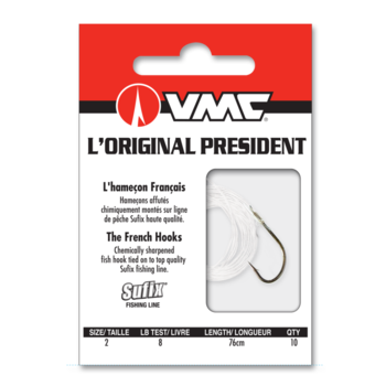 VMC VMC French Hook Snelled #6  10-pk Reg. $4.99