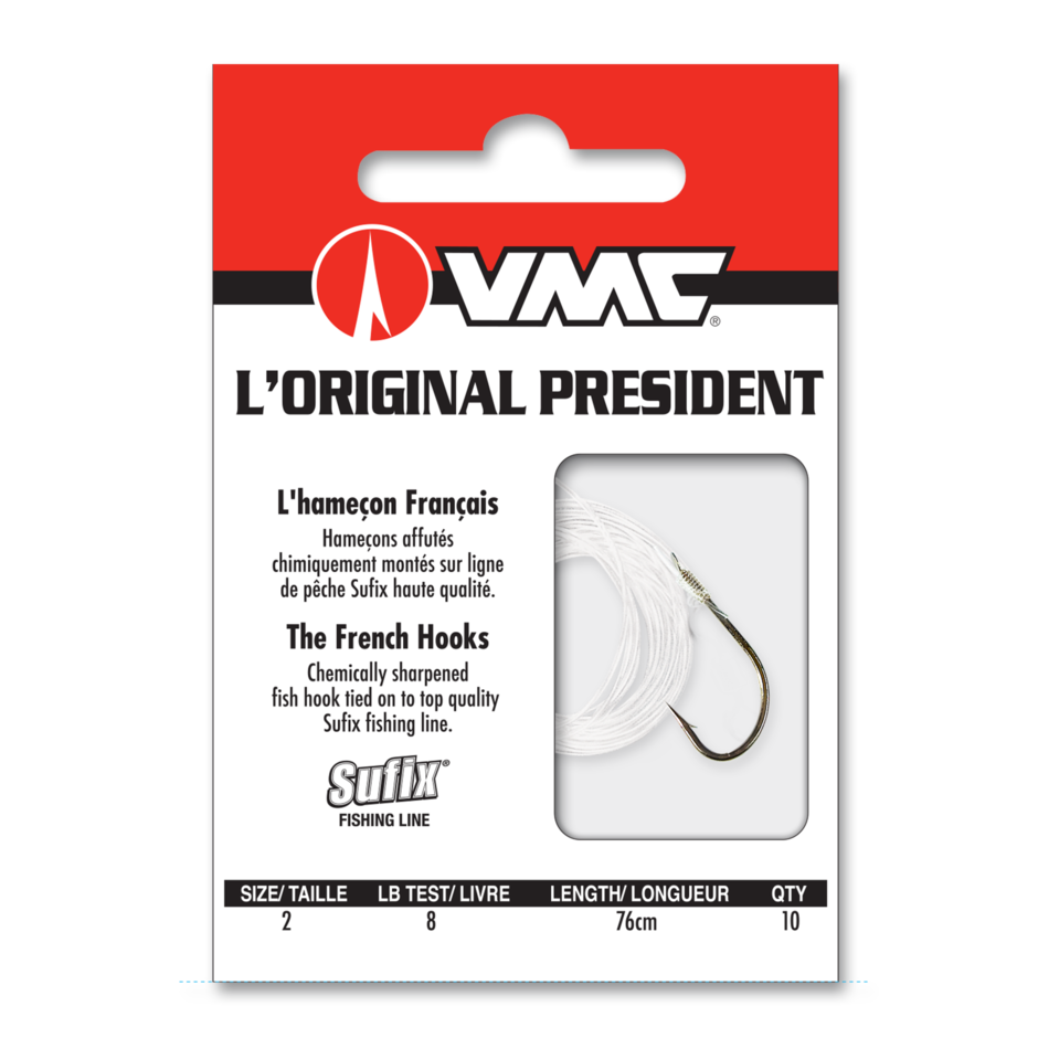 VMC VMC French Hook Snelled #2 10-pk Reg. $4.99 - Gagnon Sporting Goods