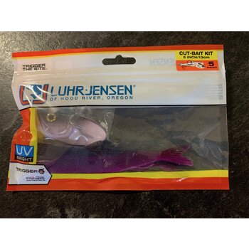Luhr Jensen Luhr Jensen Cut-Bait Kit Pre-Rigged Black Purple