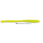 Luhr Jensen Steelhead SpadeTail Worm 4.5" UV Flo Chartreuse 12-pk