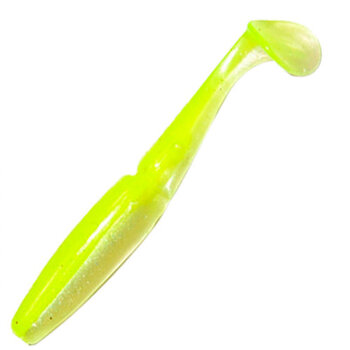 3.75" The Little EZ Chartreuse Shad 9-pk