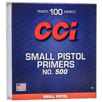 CCI #500 Small Pistol Primers Box of 100