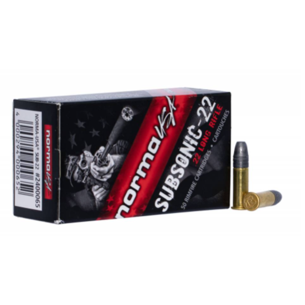 Norma 22 LR Tac-22 Subsonic Ammunition Box of 50